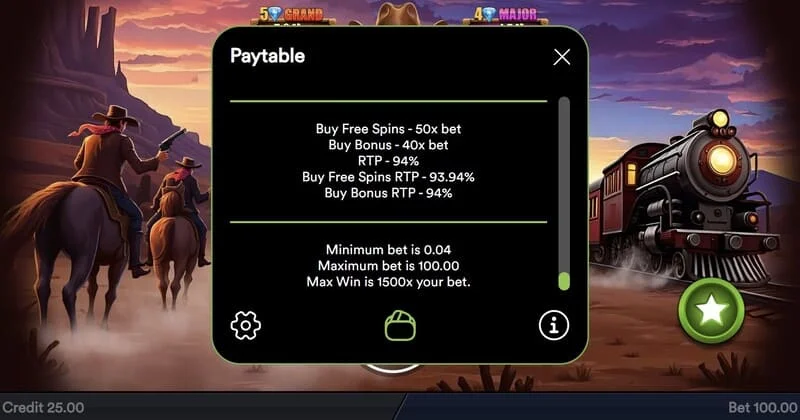 Gold Train Heist – konečná výplata kola Hold and Win