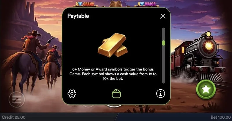 Gold Train Heist – Free spins s dvojitou mřížkou válců